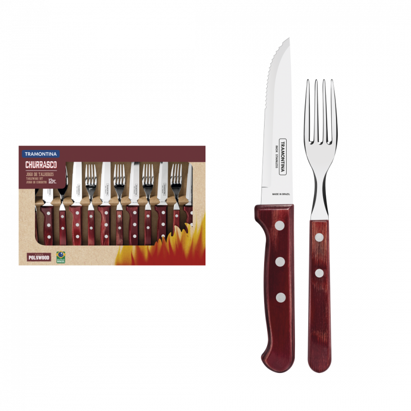 CJ CHURRASCO POLYWOOD TRAMONTINA - 21198/776 UN COM 1 UN