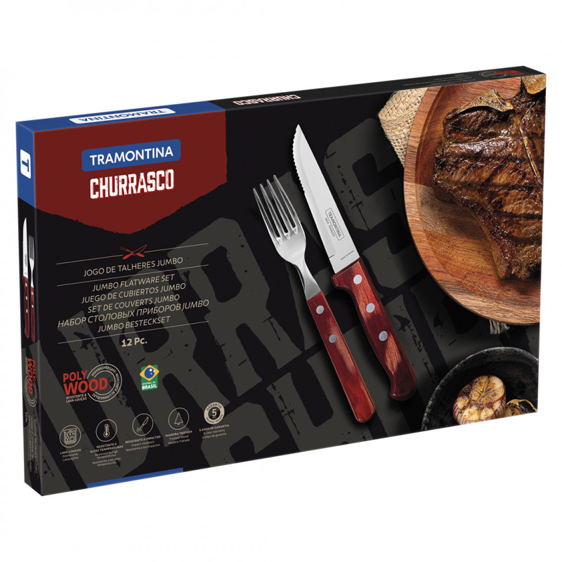 CJ CHURRASCO POLYWOOD TRAMONTINA - 21198/776 UN COM 1 UN