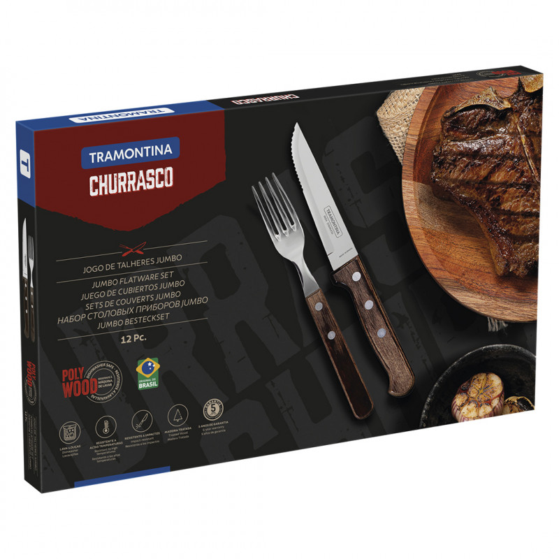 CJ CHURRASCO POLYWOOD TRAMONTINA - 21198/976 UN COM 1 UN