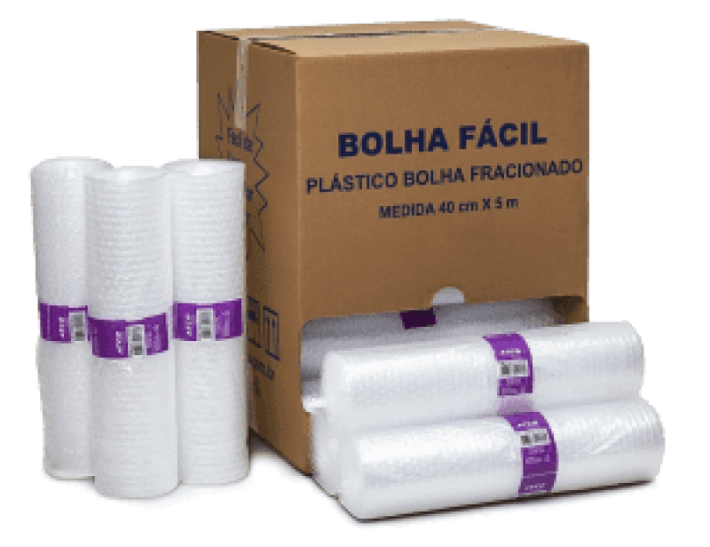 Bobina Plástico Bolha Fácil 40cmX5 Metros 40micra ATCO 20 UN