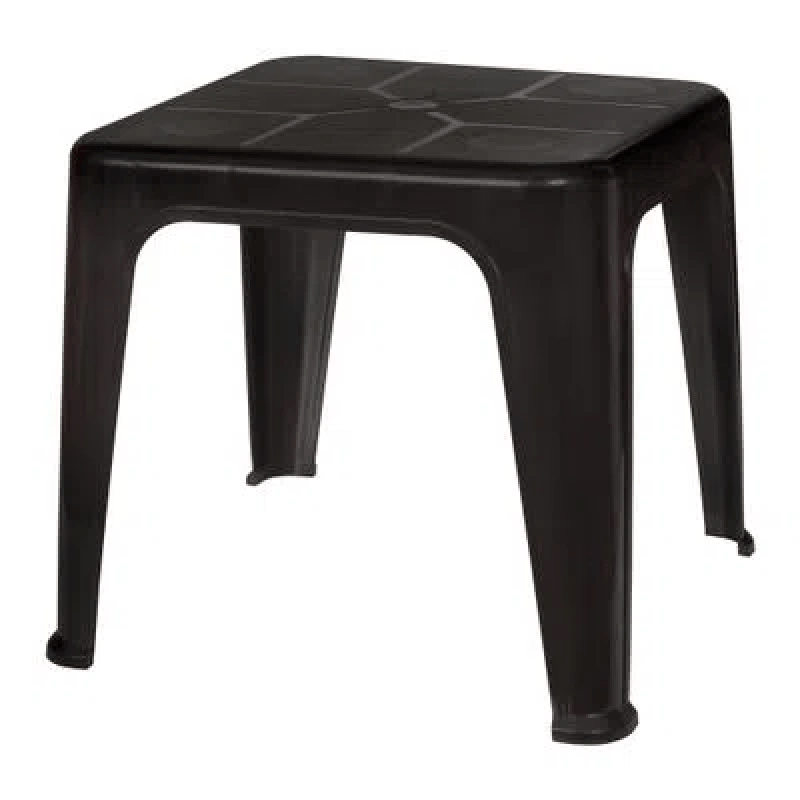 Mesa De Plástico De Apoio Preta Mor - 1302 Com 1 Unidade