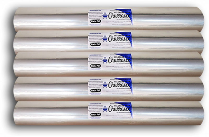 Bobina Celofane Poliester 50X30 Pluma - Fardo Com 6 Unidades
