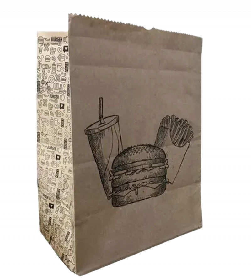 Saco Sos Lanche 17X10X24 Pequeno Pluma - Pct Com 50 Unidades