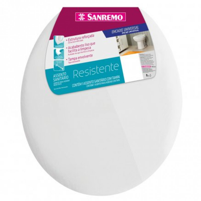 ASSENTO SANITARIO RESISTENTE SANREMO - PR91061-2 UN COM 1 UN