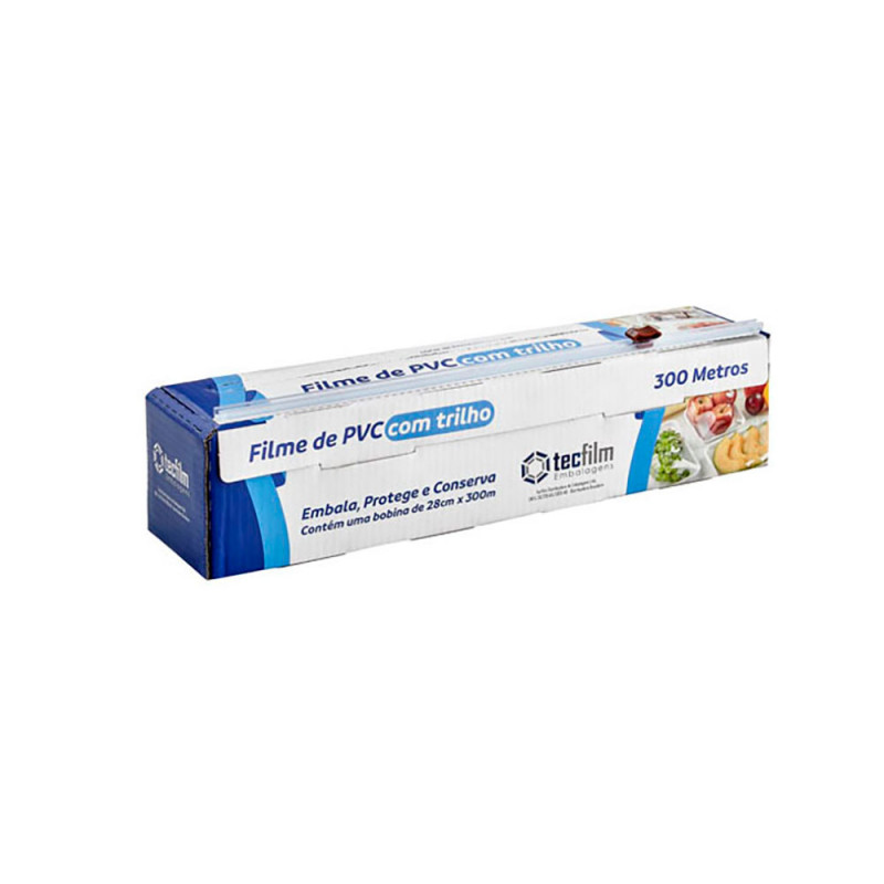 FILME PVC 28cmX300m REFIL TECFILM - 0200010030 UN COM 1 UN