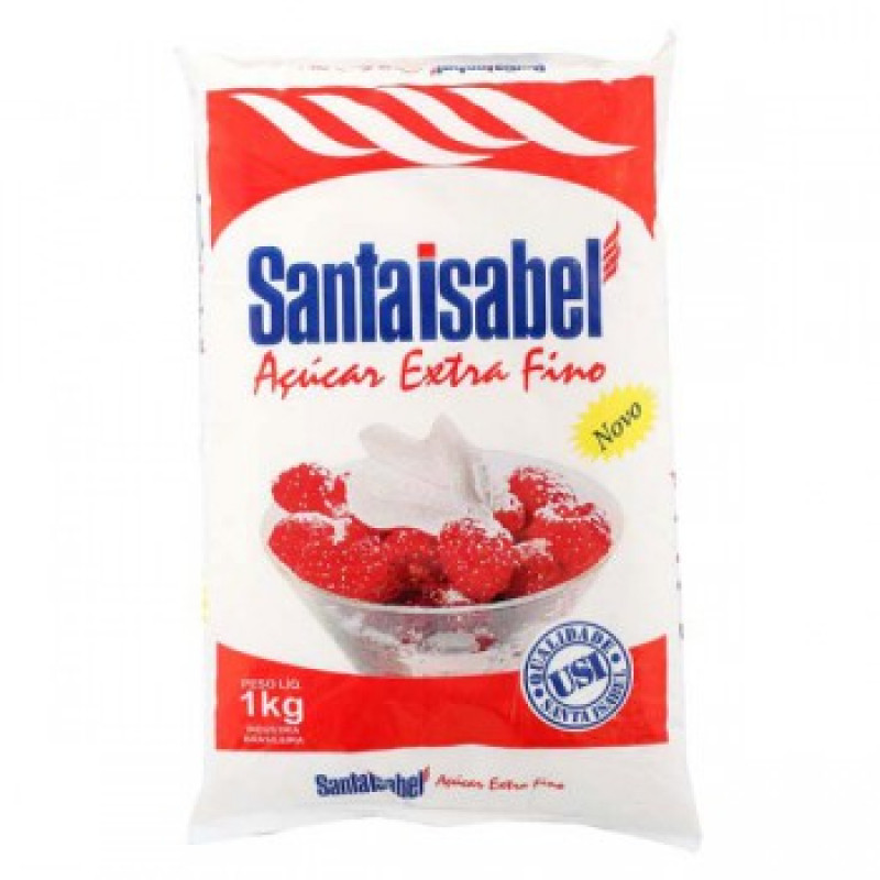 ACUCAR REFINADO 1 KG SANTA ISABEL - 62 PT COM 1 KG