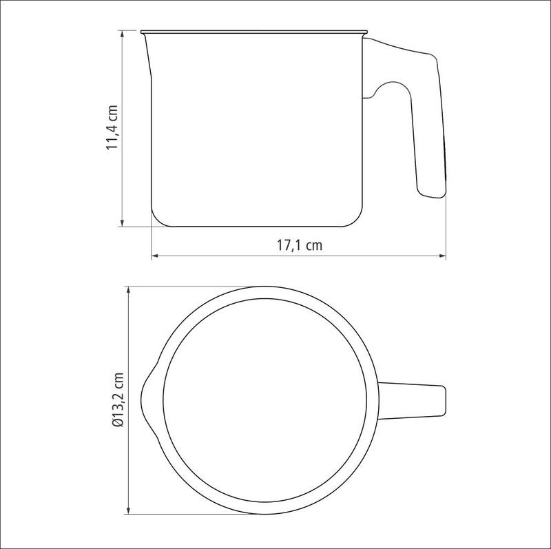 FERVEDOR PARIS 12 CM 1,2 LT TRAMONTINA - 285321/712 VM UN COM 1 UN