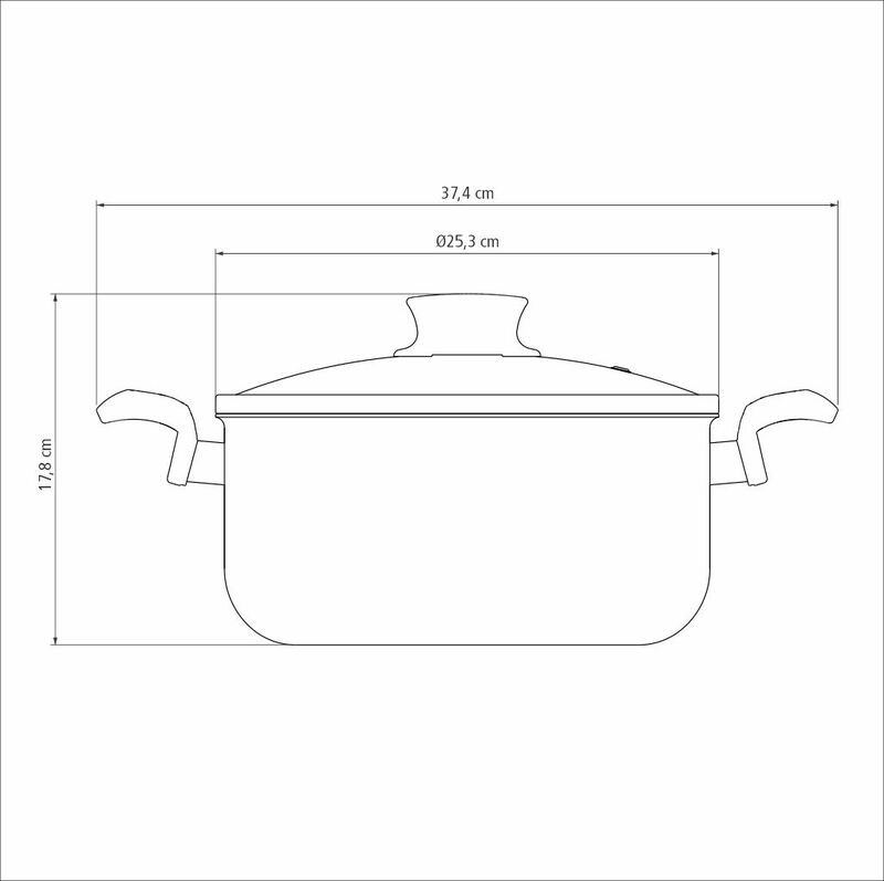 Caçarola Tramontina Panela Antiaderente 24cm 4,9 Litros