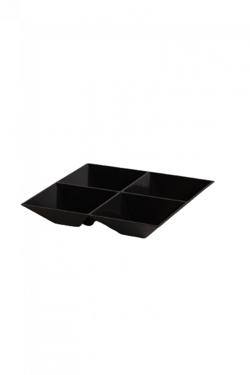 PETISQUEIRA QU C/4 D LE CHEF 21,5x21,5x3, - 1848 PRETA UN COM 1 UN