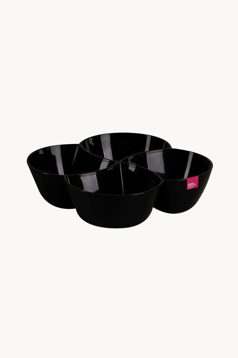 PETISQUEIRA C/4 DIV LE CHEF 21x21x5 - 1849 PRETA UN COM 1 UN