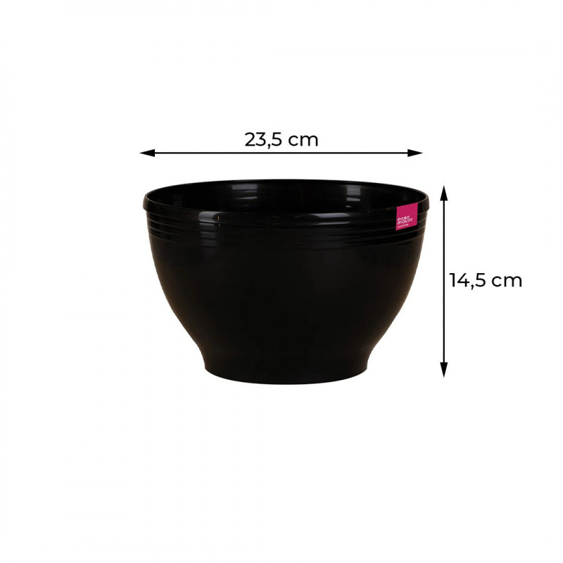 BOWL REDONDO LE CHEF 23,5x14,5 - 1859 PRETA UN COM 1 UN