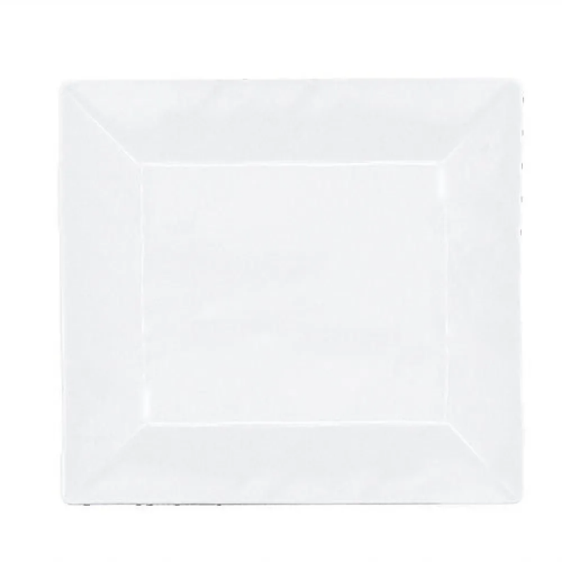 PRATO MELAMINE QUADRADO 25 CM BRANCO YANG - 17744 UN COM 1 UN