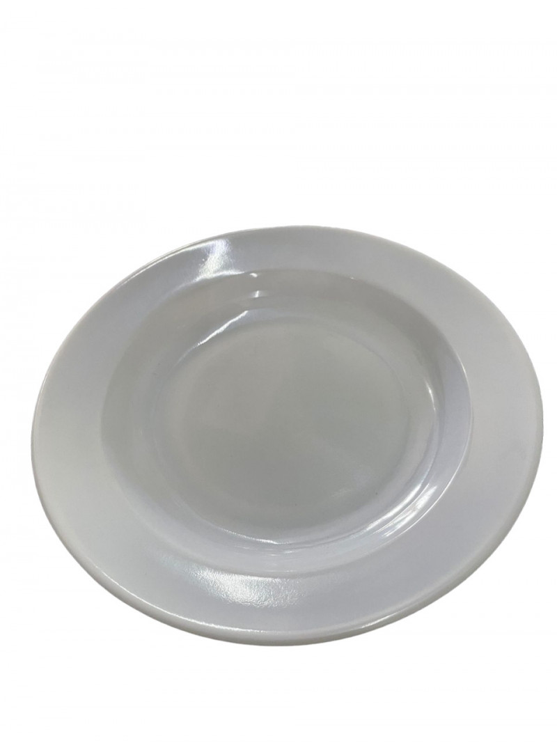 PRATO FUNDO MELAMINE BRANCA 25 CM YANGZI - 2973 UN COM 1 UN