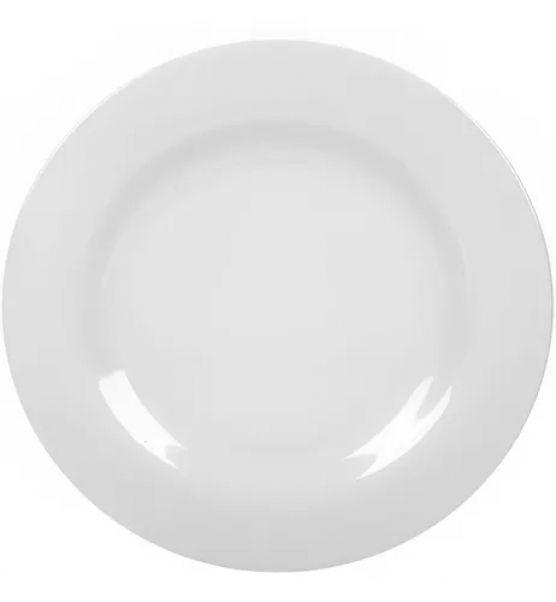 PRATO SOBREMESA MELAMINE BRANCA 18 CM YAN - 2974 UN COM 1 UN