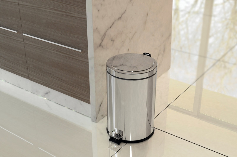 Lixeira Em Aço Inox Com Pedal 12 Litros - Tramontina