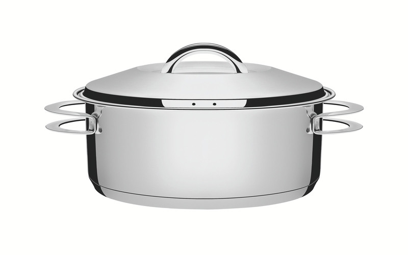 Caçarola Tramontina Solar Rasa Inox Fundo Triplo 24 cm 4,7 L