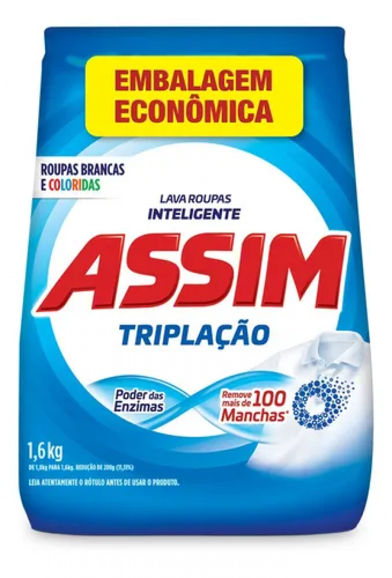 DETERGENTE PO ASSIM 1,6 KG MINUANO - 403927 PT COM 1 UN