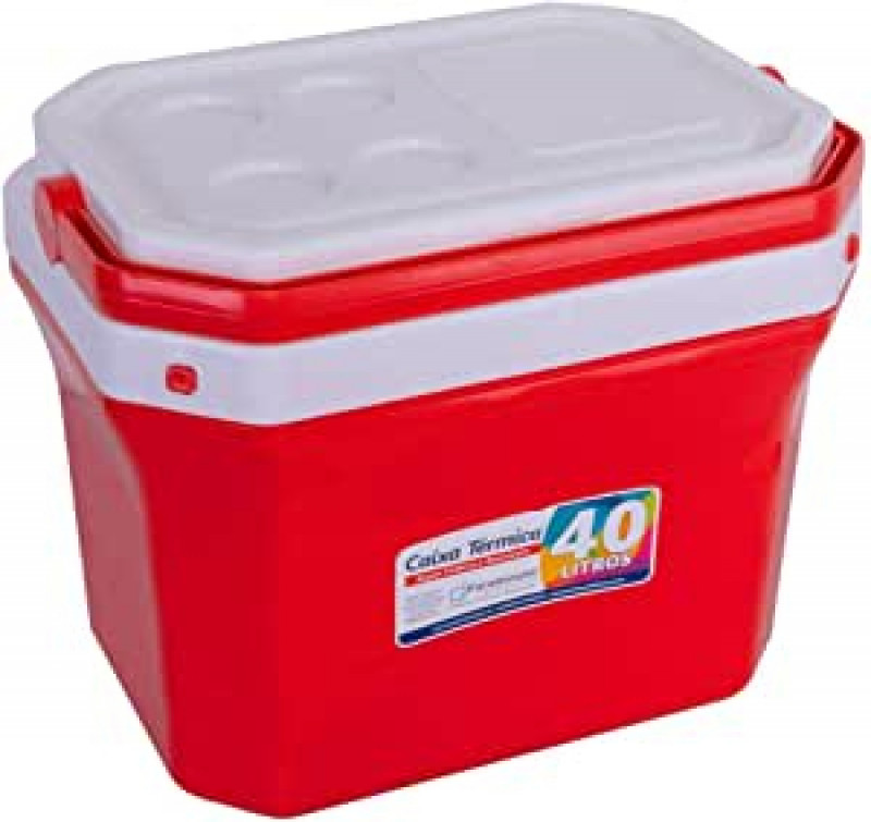 Caixa Térmica Cooler 40 Litros Paramount - 855 - Vermelha