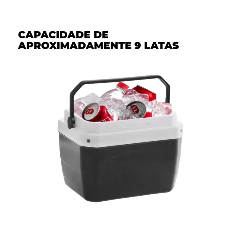 Caixa Térmica Cooler 6 Litros Paramount - 913 - Preta