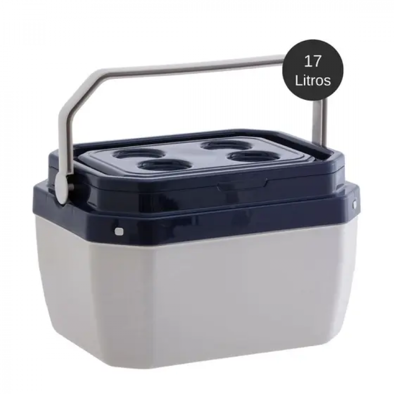 Caixa Térmica Cooler 17 Litros Paramount - 998 - Cinza
