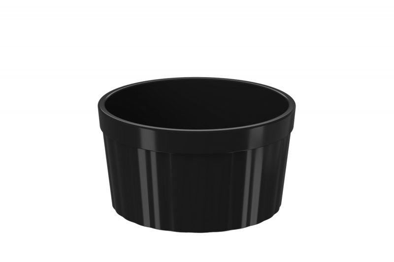 RAMEKIN UNO 220 ML PRETO BRINOX - 10163/0008 UN COM 1 UN