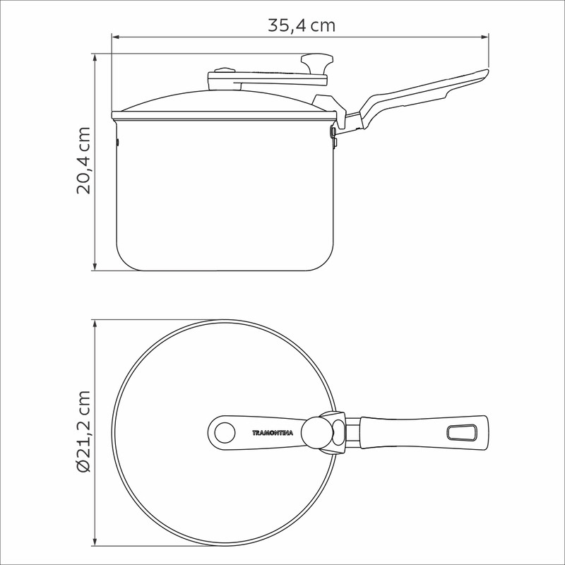 Pipoqueira Loreto Starflon 20cm Antiaderente Tramontina