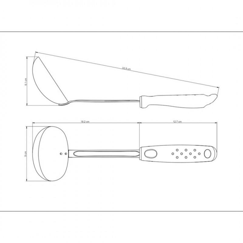 CONCHA INOX UTILITA TRAMONTINA - 25653/100 UN COM 1 UN