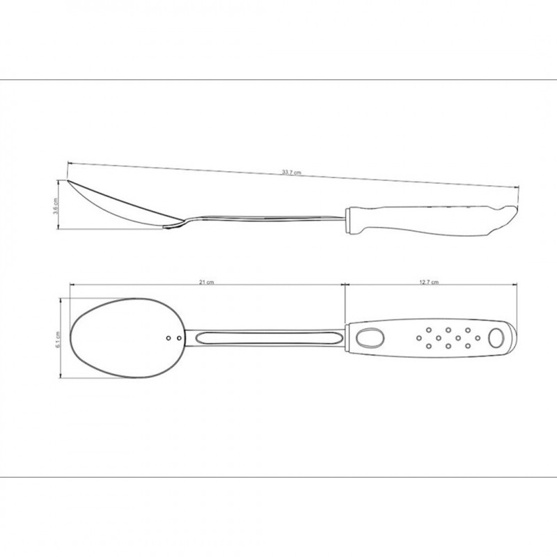 COLHER SERVIR INOX UTILITA PRE TRAMONTINA - 25654/100 UN COM 1 UN