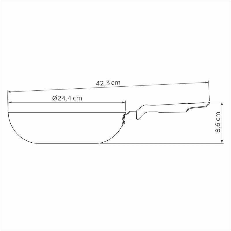 FRIGIDEIRA FUNDA 24 CM LORETO VM 2,2 LT - 20385/724 UN COM 1 UN