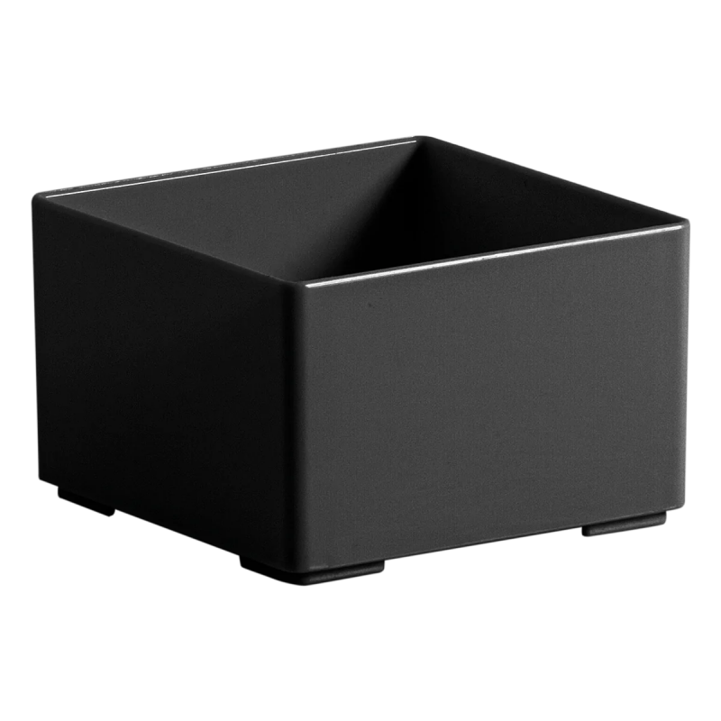 ORGANIZADOR OBJETOS PRETO 8,3X8,3X5,5CM - 1482 UN COM 1 UN