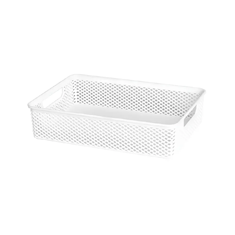 CESTO ORGANIZADOR BRANCO 30X21X7CM LINEA - 1982 UN COM 1 UN