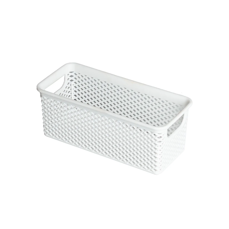 CESTO ORGANIZADOR BRANCO 20X9X8CM LINEA - 1984 UN COM 1 UN