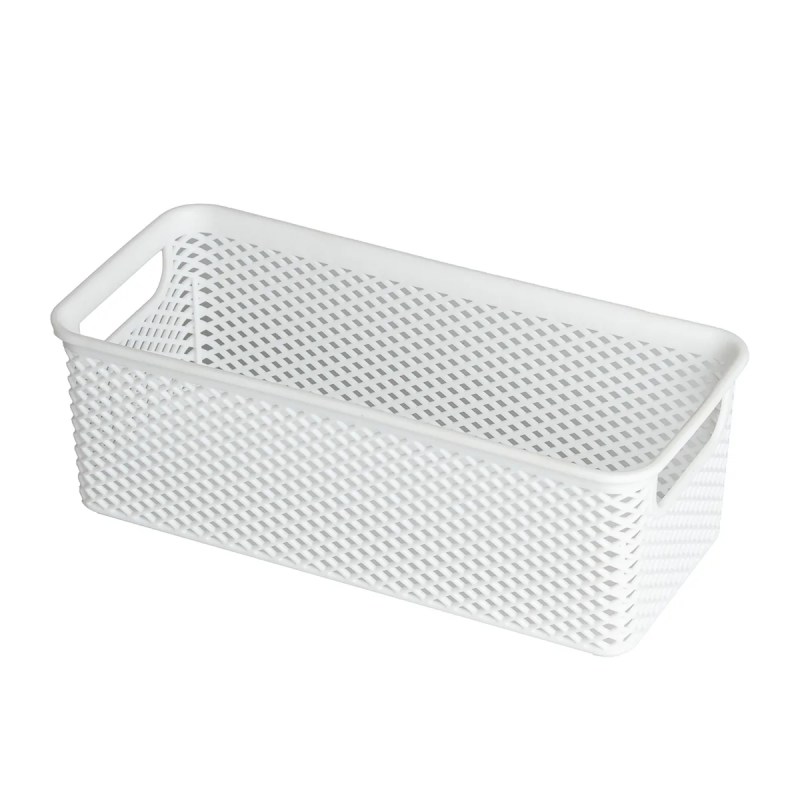 CESTO ORGANIZADOR BRANCO 26X12X9CM LINEA - 1985 UN COM 1 UN