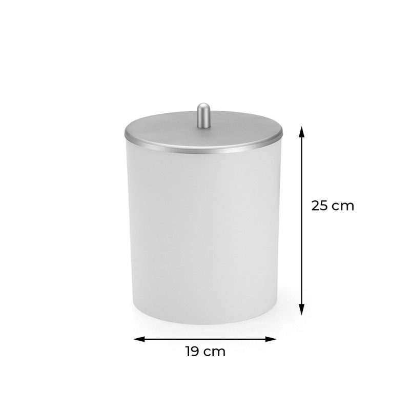 Lixeira 5 Litros Cozinha Escritório Banheiro Tampa Inox 1928