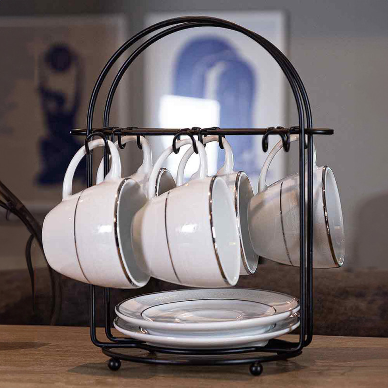 Suporte Para Xícaras De Café Black Artcook Arthi 2463