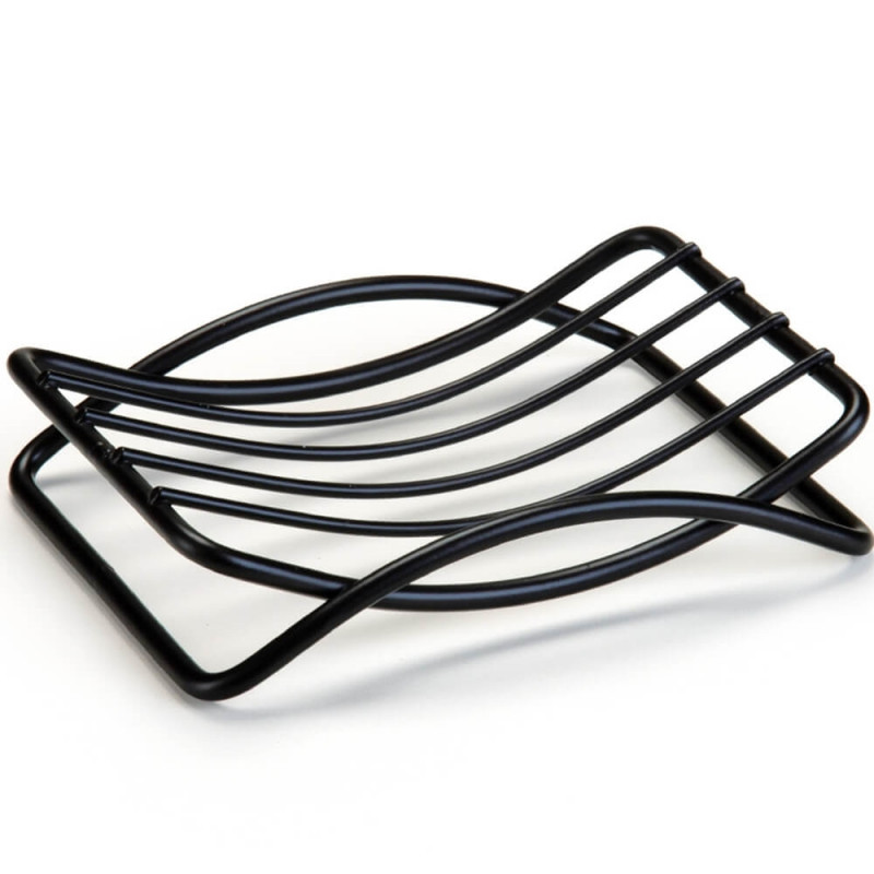 Saboneteira de Banheiro Sabonete Aço Inox Preto Arthi 2554