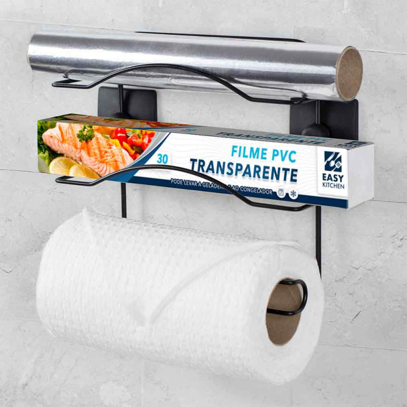 Organizador para 3 Rolos Dupla Face Arthi Black 3439
