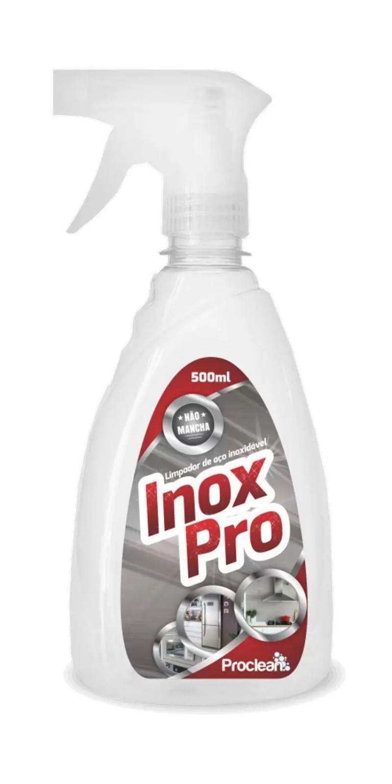Limpa Inox 500 Ml C/ Gatilho Proclean Inox Pro - Pronto Uso