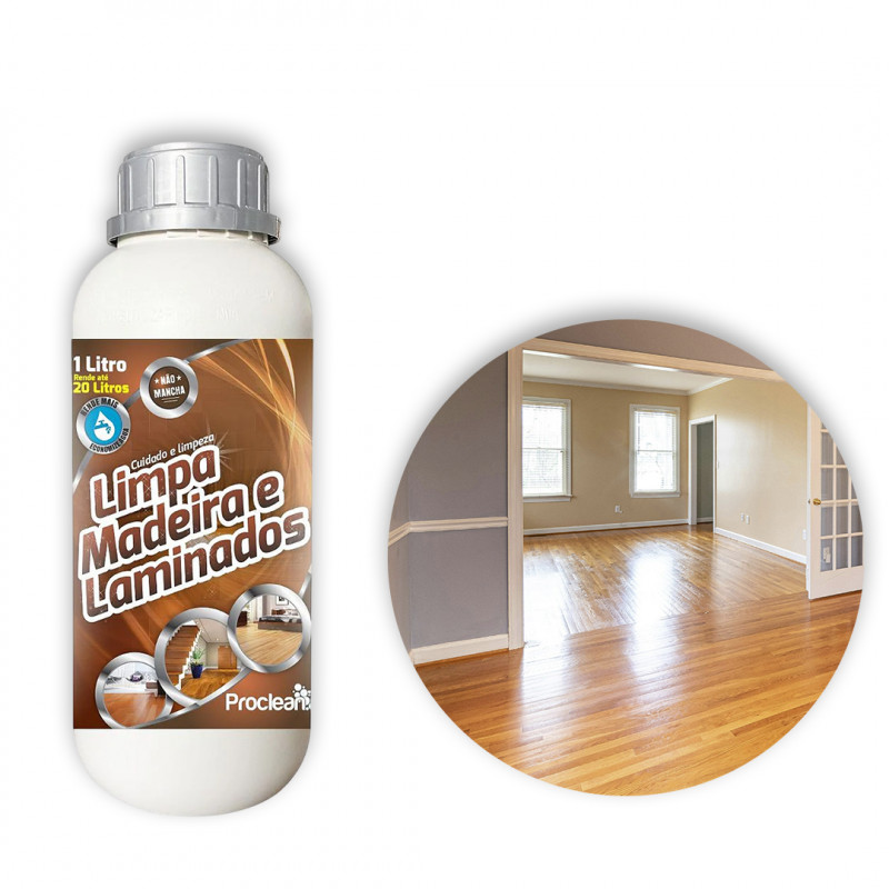  Limpador Próprio Para Madeiras E Laminados Proclean 1 Litro