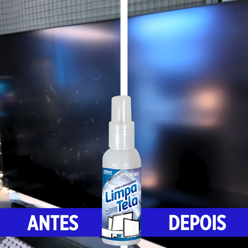 LIMPA TELA PC TABLETE NOTE SPRAY 120 ML P - PCLT120 CX COM 12 UN