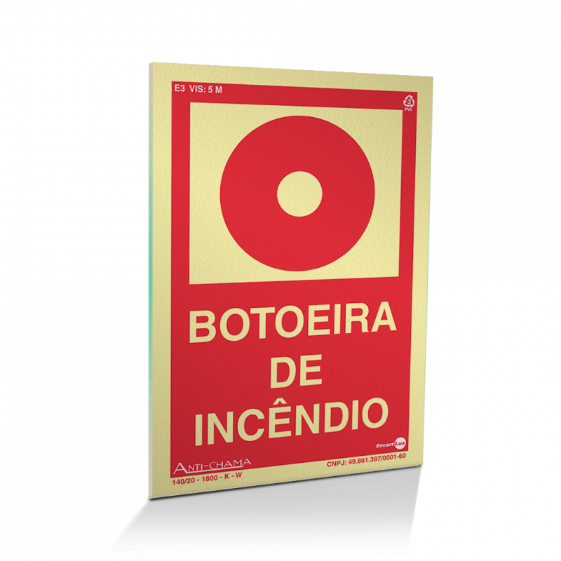 PS 10X15 BOTOEIRA INCENDIO ENCARTALE - PAF697 UN COM 1 UN