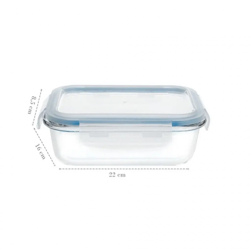 POTE RETANGULAR BORO 1500 ML VD22287 MIMO - 8179 UN COM 1 UN