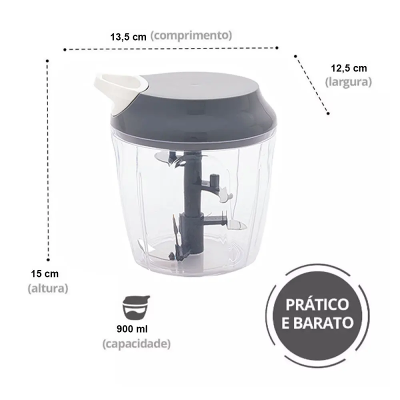 CORTADOR MULTIUSO C/CORDA 900 ML SF22392 - 8526 UN COM 1 UN