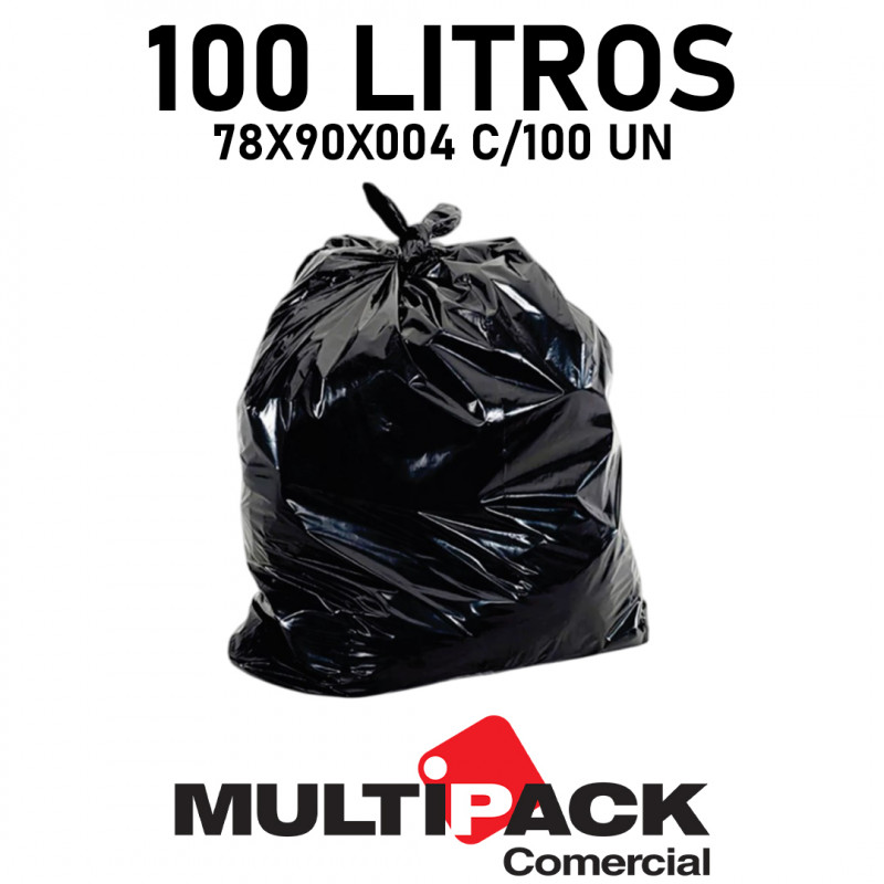 SACO LX 100 LT 78x90x4 C/100 UN PR KUBERA - 10555/B PRETO PT COM 100 UN