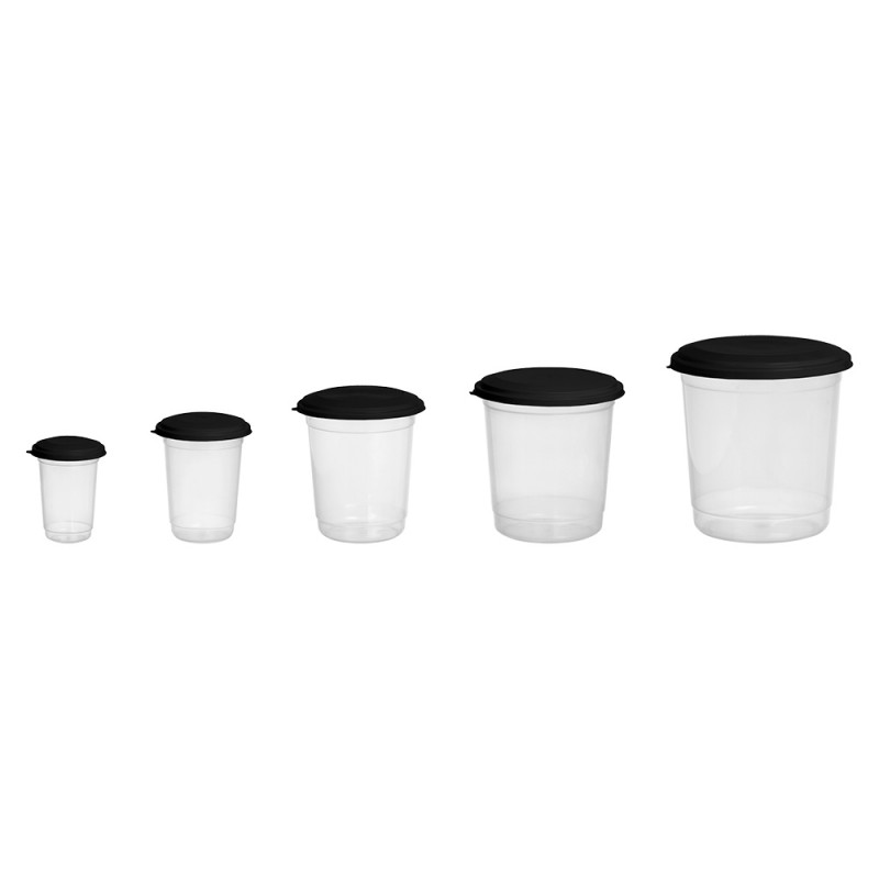 Conjunto Mantimentos Porta Alimento Tampa Rosca 5 Pçs 216