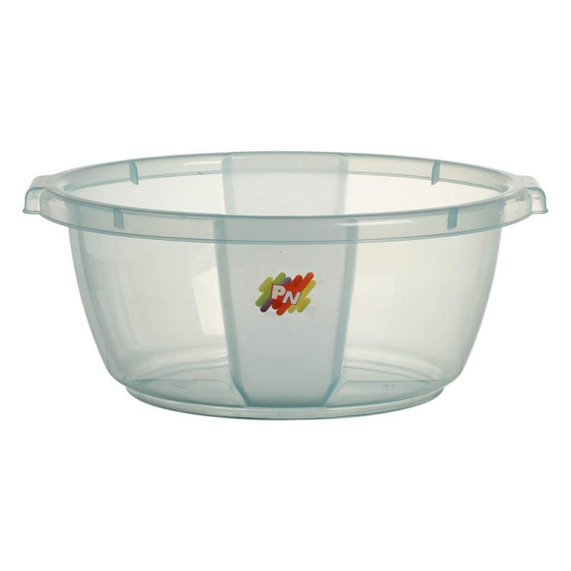 Bacia Plastica Lava Roupas Transparente 9Lts Plasnew 503
