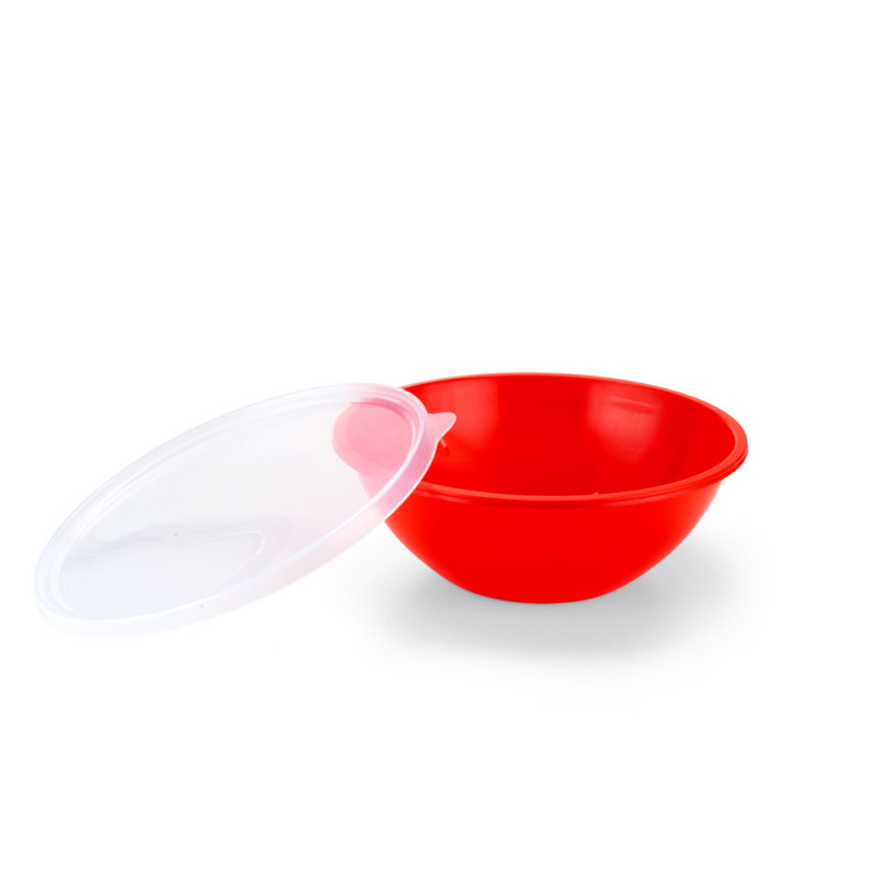 Pote Bacia Saladeira Plastico Multiuso 3,8L Verm Plasnew 415