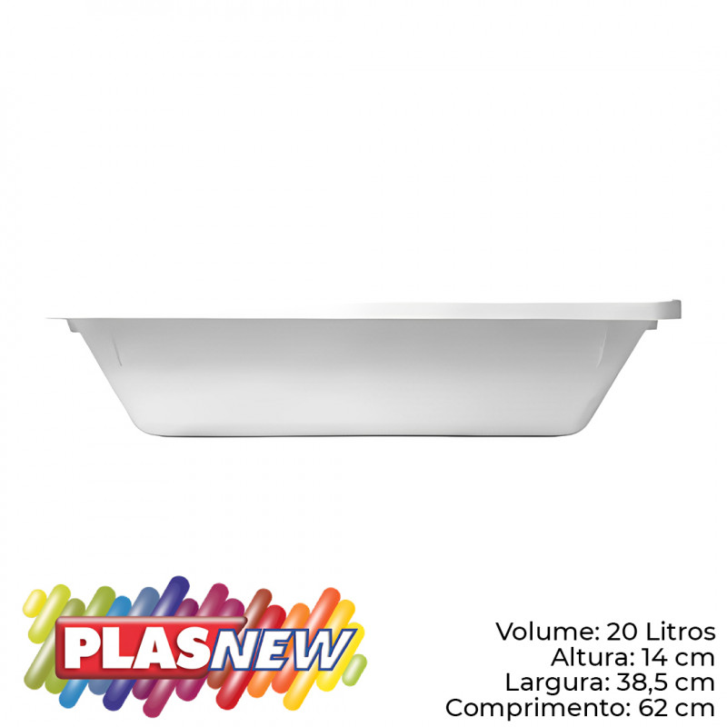 Bandeja Plastica Açougue Multiuso 20,5 Litros Plasnew 173