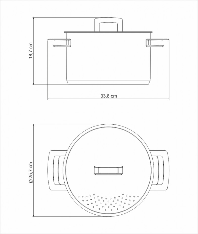 Espagueteira 6 L Tramontina 62417240 Brava Inox Fundo Triplo