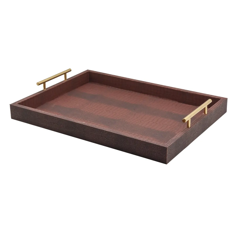 BANDEJA DECORATIVA C/ALCA MOCCA 48X35X7,5 -2727- 1UN